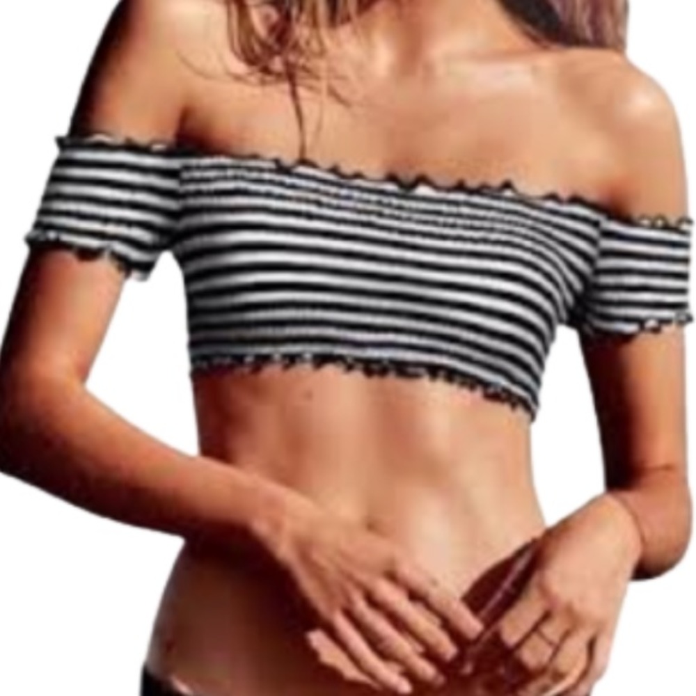 PINK Victoria’s Secret Off The Shoulder Bikini Top